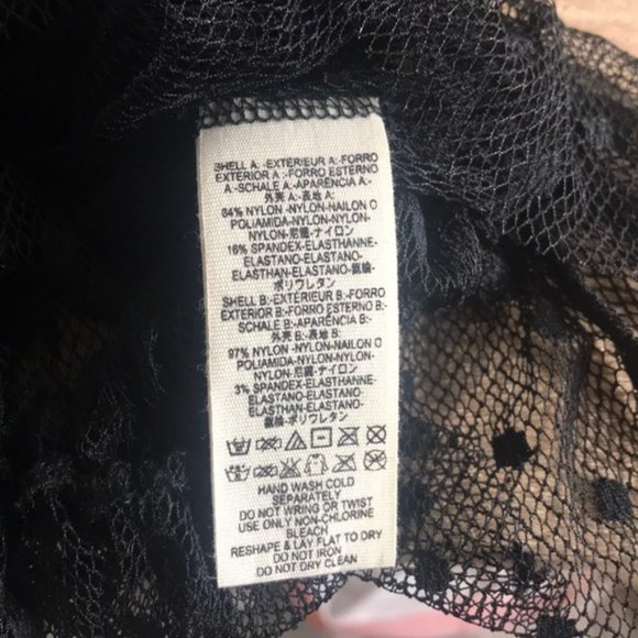 Free People black mesh polka dot ruffle top - Picture 7 of 7